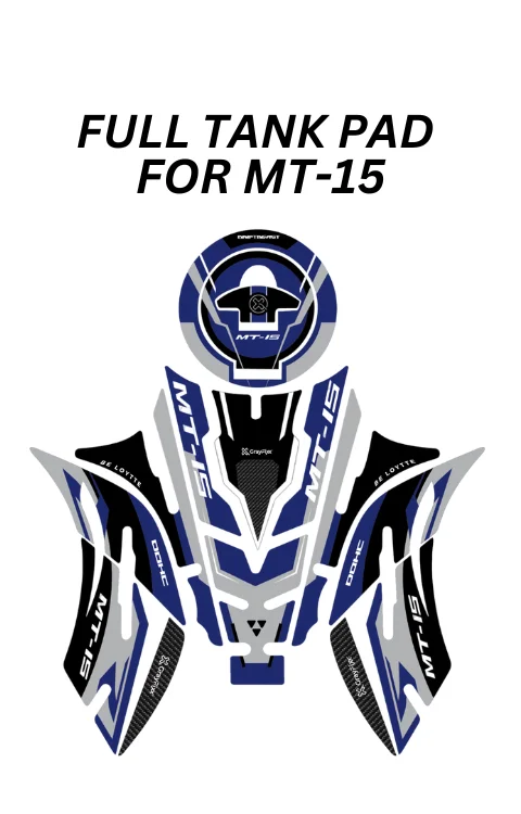 Full Tank Pad Compatible with MT-15 | MT-15 Sticker, Pack Of 1